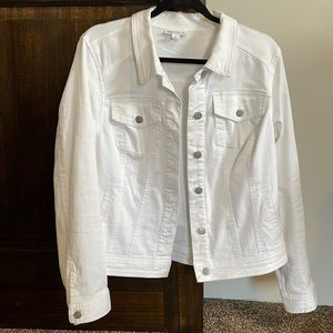 White denim jean jacket
